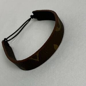 Louis Vuitton Slide Leather Bracelet Dark Brown Soft Pebble